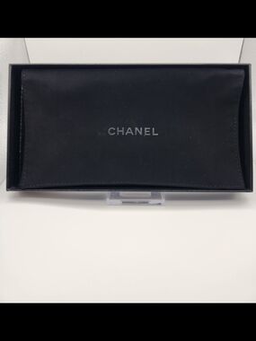 Chanel Black Box With Velvet Dust Pouch